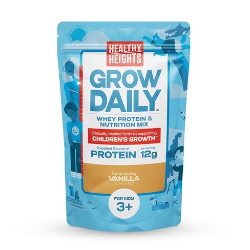 Healthy Heights Grow Daily Kids Protein Drink Mix (Vanilla) - High Protein Shake for Kids 3+, 21.6 oz in Kuwait