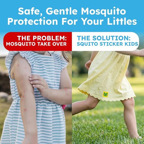 BugMD Squito Stickers - Mosquito Repellent Patches for Kids | Safe and Effective for Toddlers, Camping, Beach and Outdoor Essentials | 78 Count in Kuwait