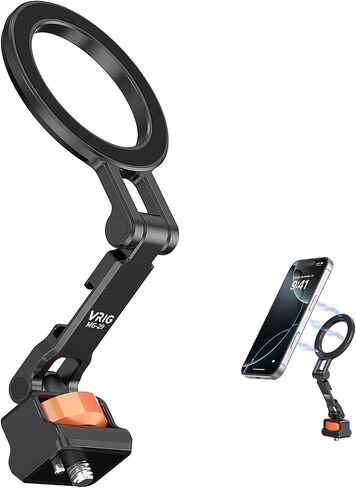 VRIG MG-29 Phone Tripod Mount for MagSafe, Aluminum Magnetic Tripods Phone Mount Adapter with 1/4" Screw Thread & 3/8" for Magsafe Phone Adapter Compatible with iPhone 17 16 15 14 13 12 Series in Kuwait