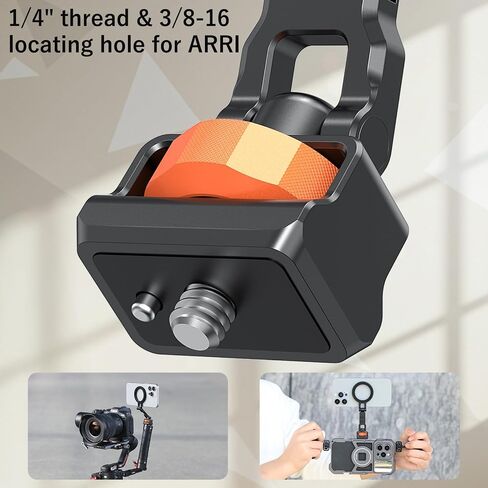 VRIG MG-29 Phone Tripod Mount for MagSafe, Aluminum Magnetic Tripods Phone Mount Adapter with 1/4" Screw Thread & 3/8" for Magsafe Phone Adapter Compatible with iPhone 17 16 15 14 13 12 Series in Kuwait