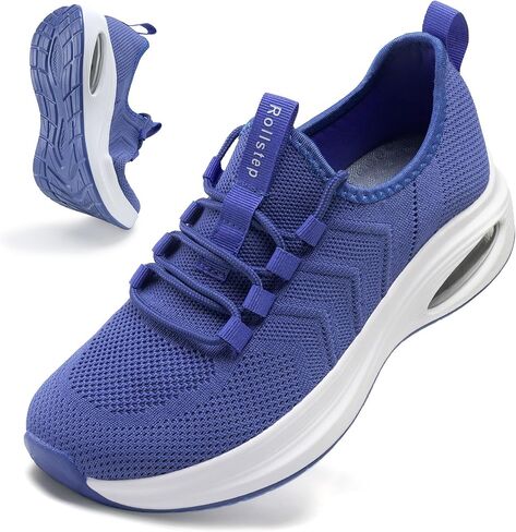 Wide Toe Box Shoes Women Extra Wide Width Sneakers Air Cushion Road Running Shoes Ultra Light Tennis Gym Workout Training Shoes Breathable Walking Shoes with Arch Support in Kuwait