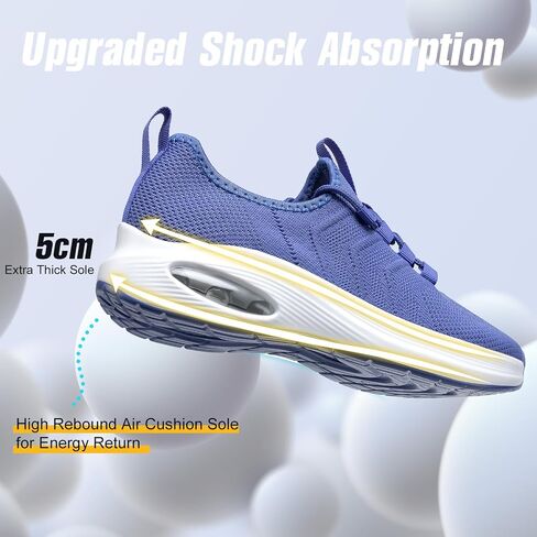 Wide Toe Box Shoes Women Extra Wide Width Sneakers Air Cushion Road Running Shoes Ultra Light Tennis Gym Workout Training Shoes Breathable Walking Shoes with Arch Support in Kuwait