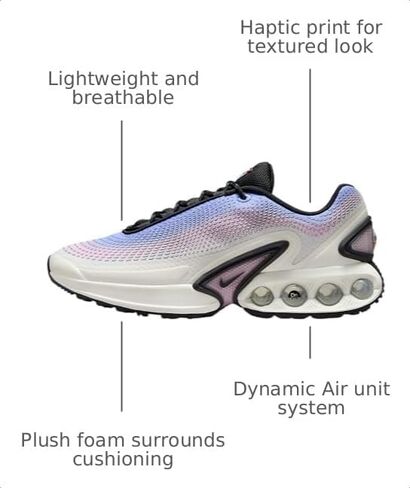 Nike Air Max Dn Premium Women's Shoes (HV5760-675, Pink Foam/Aluminum/Metallic Silver/Off Noir) in Kuwait