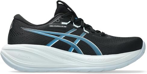 ASICS Women's Gel-Cumulus 28 Running Shoes, 10, Black/Aegean Blue in Kuwait