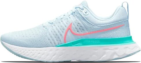 NIKE Women's W React Infinity Run 2Running Shoe, Blue Tint Lava Glow Dynamic Turquoise White 400, 8 US in Kuwait