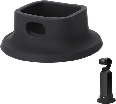 NQEUEPN Silicone Desktop Mount for DJI Osmo Pocket 3 | Stable Desktop Support Bracket for Camera Compact Portable Base Support Stand Accessories for DJI Osmo Pocket 3 (Black) in Kuwait