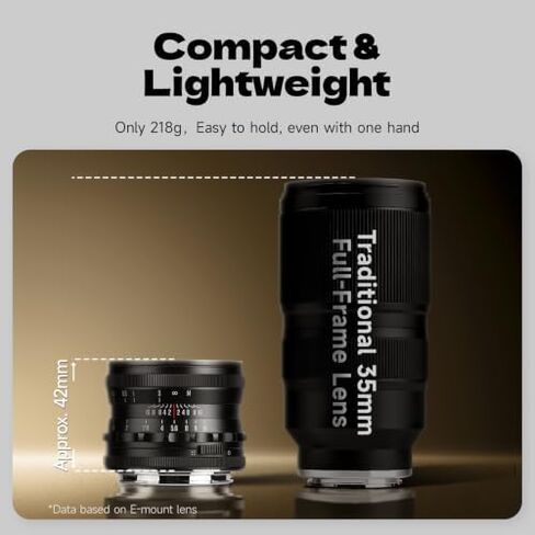 Brightin Star 35mm F1.4 MF Manual Focus Full Frame Lens for L Mount Silver in Kuwait