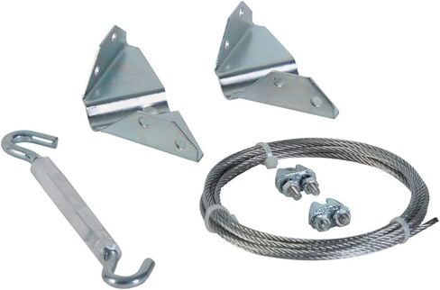 National Hardware Anti-Sag Gate Kit, Heavy-Gauge Steel, Zinc Plated | Corrects and Prevents Gate Sag Up to 7.5 ft Diagonal; Cable, Turnbuckle, Brackets and Screws Included in Kuwait