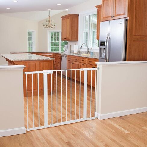 Safety 1st Extra Wide Baby Gate with Door: Premium Child Safety, Extra Tall Gate for Doorways, Dog Gates, Easy Installation, 36" Tall & Wide, Fits 29"-47" in Kuwait
