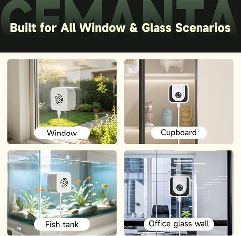 3MP No Drill Window Camera for Indoor & Outdoor Monitoring-1 Pack | 2.4Ghz & 5Ghz, Color Starlight Night Vision, Anti-Glare, AI Motion Detection, 24/7 Recording, Compatible with Alexa in Kuwait