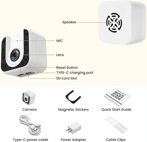3MP No Drill Window Camera for Indoor & Outdoor Monitoring-1 Pack | 2.4Ghz & 5Ghz, Color Starlight Night Vision, Anti-Glare, AI Motion Detection, 24/7 Recording, Compatible with Alexa in Kuwait