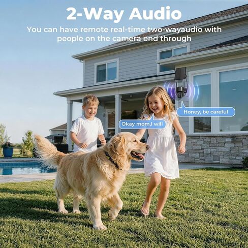 2K Security Cameras Wireless Outdoor, 5G & 2.4 WiFi Cameras for Home Security Solar/Battery Powered with Solar Panel, 360° PTZ Human Detection, Color Night Vision, Works with Alexa(2 Pack) in Kuwait