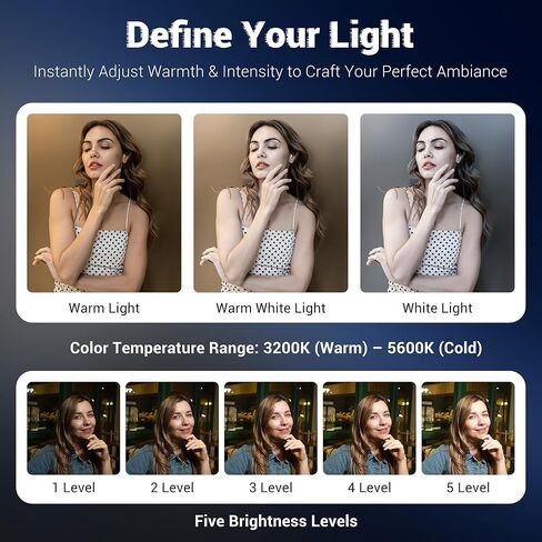 JJC 360° Light Attachment for Insta360 X5 Osmo360,1280mAh Type-C Charging | All-Angle Even Lightning,w. 1/4"-20,3 Color Mode 5 Brightness Level Personal LED Light for Insta360 X4 X3 Gopro Max Xtra 360 in Kuwait