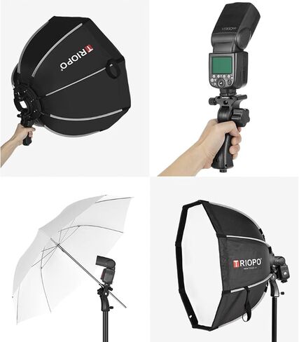 Triopo Softbox 21.6in/55cm Octagon Umbrella Photography Softbox for Godox V860II V860III V850II V850III TT600 TT685 TT685II YN560 III IV JY-680A, etc Flash Speedlite Speedlight Soft Boxes (KS2-55) in Kuwait