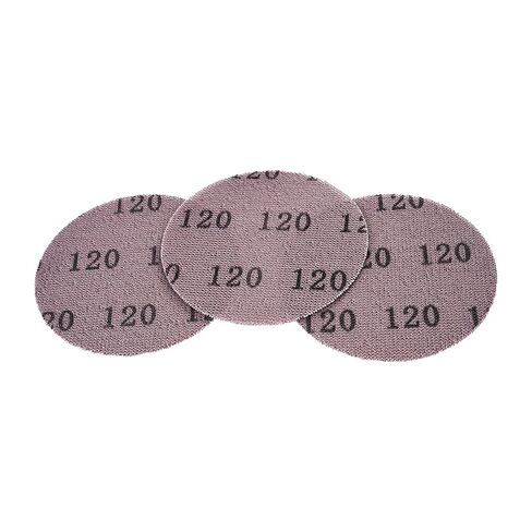 VEVOR 5-inch Mesh Abrasive Sanding Discs 50PCS, Grit 80/120/180/240/320 Assorted Anti-Clogging Ceramic Mesh Sandpapers, Hook-and-Loop Sanding Discs for Metal Wood Plaster, Car Body, Paint Removal in Kuwait