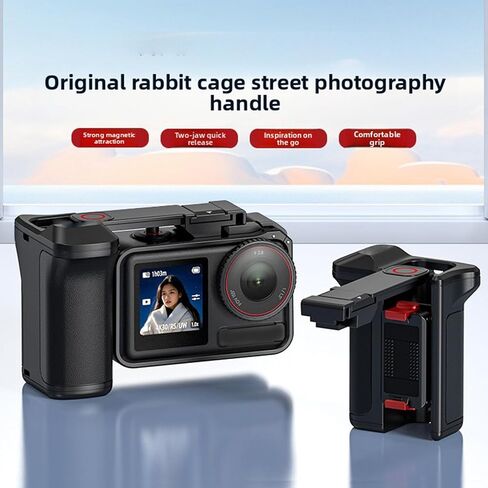 GOWENIC Street Photography Grip, Magnetic Camera Handle with Non Slip Silicone and Cold Shoe Mount, for 5PRO 4 3 Camera in Kuwait