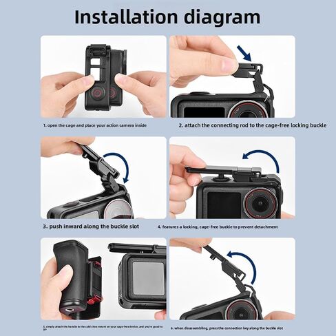 GOWENIC Street Photography Grip, Magnetic Camera Handle with Non Slip Silicone and Cold Shoe Mount, for 5PRO 4 3 Camera in Kuwait
