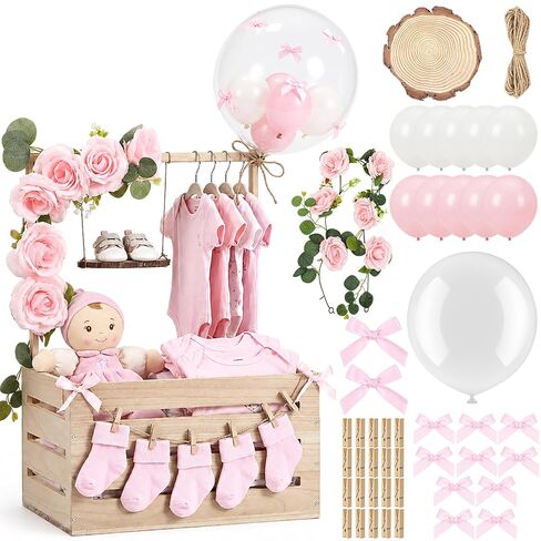 Novabright Wooden Baby Shower Crate Closet with Handle,Swing,Wood in Kuwait