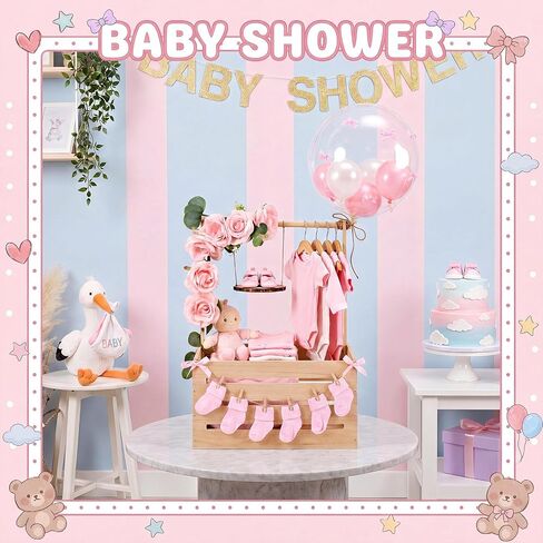 Novabright Wooden Baby Shower Crate Closet with Handle,Swing,Wood in Kuwait