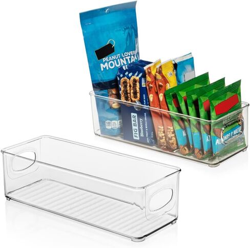CLEARSPACE Plastic Pantry Organization and Food Storage Bin – Great Kitchen Fridge Organizer Bins, 2 Pack in Kuwait
