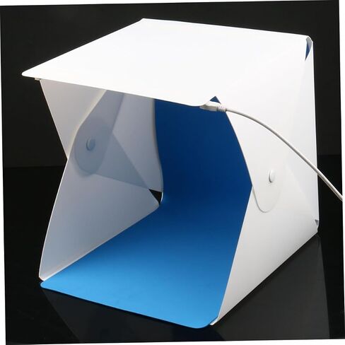 Portable Small LED Light Box Tent with 4 Colored Backdrops, Mini Photography Light Cube for Product Photography and Video Shooting in Kuwait