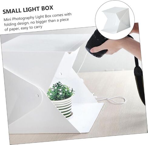 Portable Small LED Light Box Tent with 4 Colored Backdrops, Mini Photography Light Cube for Product Photography and Video Shooting in Kuwait