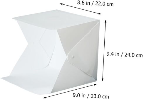 Portable Mini LED Light Tent Photography Box with 4 Colored Backdrops 20cm Folding Soft Light Diffuser for Product and Jewelry Shooting in Kuwait