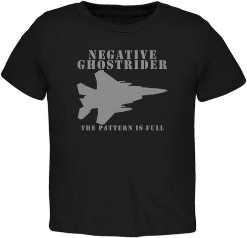 Old Glory Negative Ghostrider Pattern is Full Black Toddler T-Shirt - 2T in Kuwait