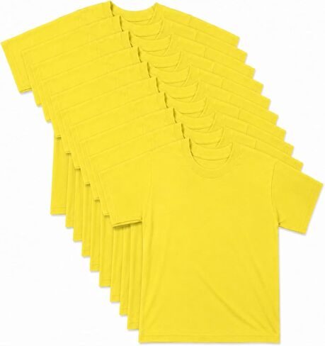 Hanes Essentials Toddler Cotton T-Shirt Boys & Girls Soft Breathable Crewneck Tee 1-Pack, 3-Pack, 6-Pack & 12-Pack in Kuwait