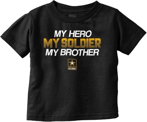 US Army My Brother Soldier Hero Toddler Boy Girl T Shirt in Kuwait