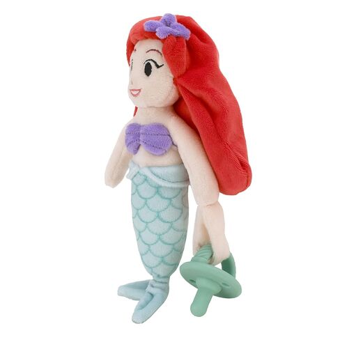 Disney Ariel Red, Lavender, and Aqua Super Soft Plush Pacifier Buddy in Kuwait