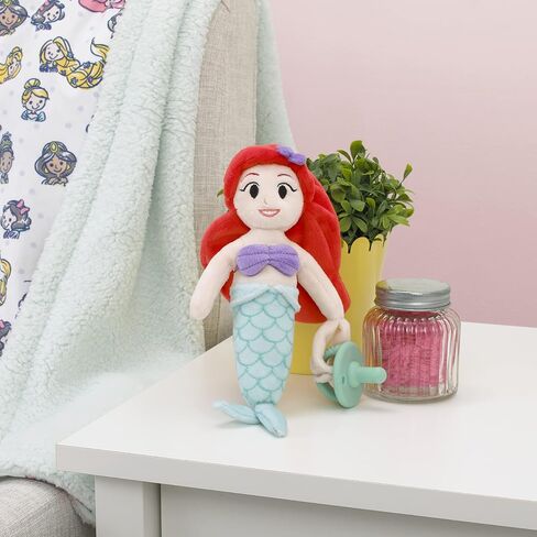 Disney Ariel Red, Lavender, and Aqua Super Soft Plush Pacifier Buddy in Kuwait