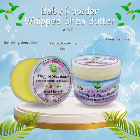Mine Botanicals Baby Powder Whipped Shea Butter in Kuwait