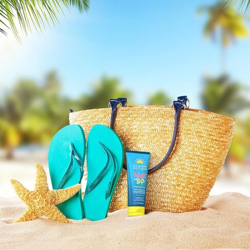 Ocean Potion Baby Sunscreen Lotion SPF 50, Broad Spectrum UVA/UVB Sun Protection, Gentle Non-Greasy Sunscreen Body Lotion with Aloe & Vitamin E, Travel Size Sun Screen 3.4 oz, Unscented in Kuwait