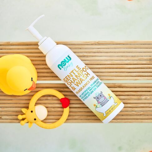 NOW Baby, Gentle Shampoo & Wash, Fragrance Free with No Artificial Fragrance, Parabens, Phthalates, Petrolatum or Sulfates, 8-Ounce in Kuwait