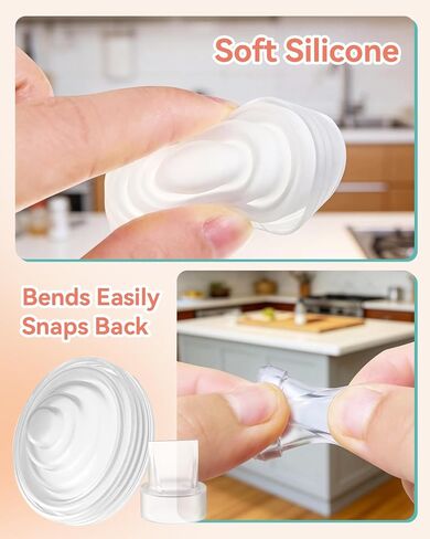 Duckbill Valves & Silicone Diaphragm Replacement Parts Compatible with Momcozy M5 Wearable Breast Pump – BPA-Free Food-Grade Silicone Accessories (10 Pack: 6 Valves + 4 Diaphragms) in Kuwait