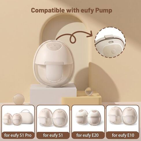 10PC Updated Anti-Leak Spout Cap Compatible with eufy E20/E10/S1/S1 Pro Wearable Breast Pump, Food-Grade Silicone, BPA Free, Dust Cover for eufy Pump, Non-Original Replacement Parts in Kuwait