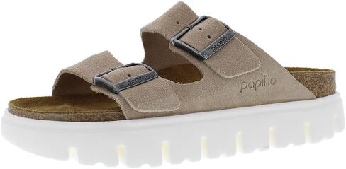 Birkenstock Women's Arizona Chunky Sandals, Warm Sand, Tan, 9-9.5 Narrow US in Kuwait
