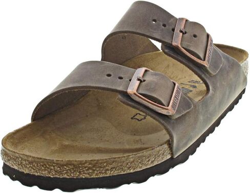 Birkenstock Unisex Arizona Sandal,Waxy Leather Tobacco Brown,40 N EU in Kuwait