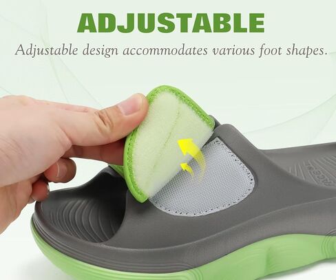 COFACE Recovery Sandals Womens 2026 Orthopedic Orthotic Plantar Fasciitis Relief Comfortable Arch Support Women's Walking Beach Slides Sandalias de Mujer Open Toe Slip On GreyGreen Size 9 in Kuwait