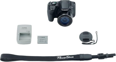 Canon PowerShot SX520 HS 16MP Digital Camera with 42x Optical Image Stabilized Zoom with 3-Inch LCD, Black (Renewed) in Kuwait