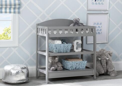 Delta Children Infant Changing Table with Pad, Grey in Kuwait