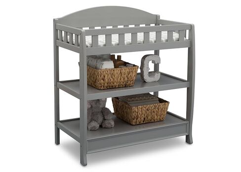 Delta Children Infant Changing Table with Pad, Grey in Kuwait