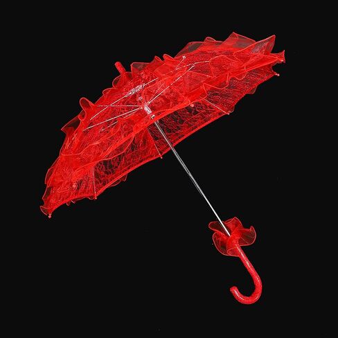 Bridal Umbrella Wedding Lace Parasol with Wooden Handle for Photography Party Decoration in Kuwait