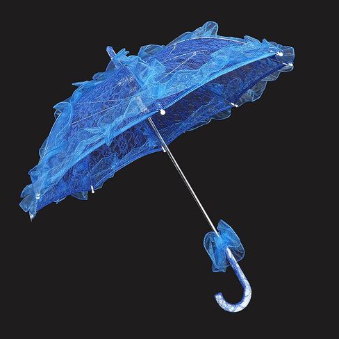 Bridal Umbrella Wedding Lace Parasol with Wooden Handle for Photography Party Decoration in Kuwait