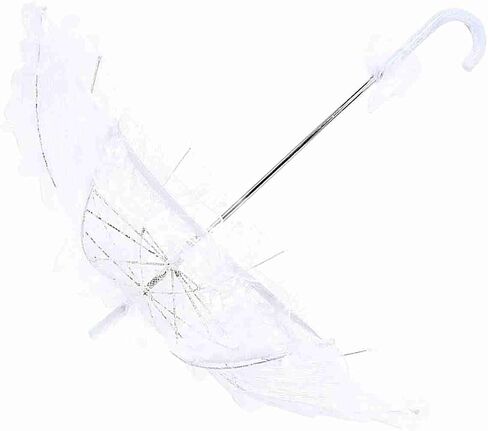 Bridal Umbrella Wedding Lace Parasol with Wooden Handle for Photography Party Decoration in Kuwait