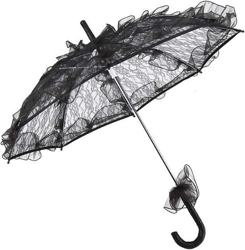 Lace Parasol Parasol Umbrella Lace Color Umbrella for Lady Women Party Decor Elegant Sun for Weddings Photography in Kuwait
