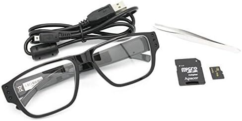 DVR295 Covert Surveillance Glasses, 1/4" Progressive CMOS Sensor, 67° Angle of View, 3.3 LUX @ F 2.8 Sensor Sensitivity, 720p HD Color Video Footage, Invisible Camera Lens on Frame in Kuwait