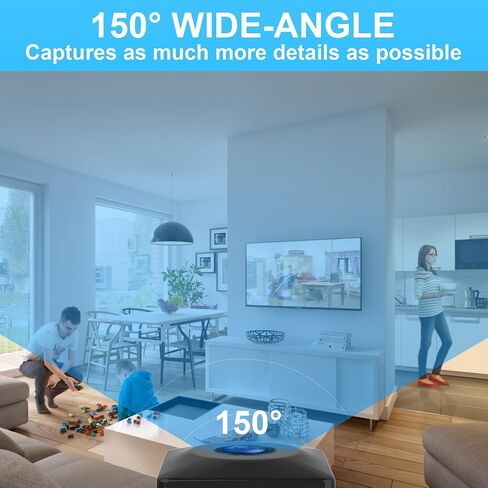 New 4K HD Full - Color Night Vision Wreless WiFi Security Camera | For Home, Office, Elderly & Pet Monitoring，App Control, Cloud Storage and SD Storage in Kuwait