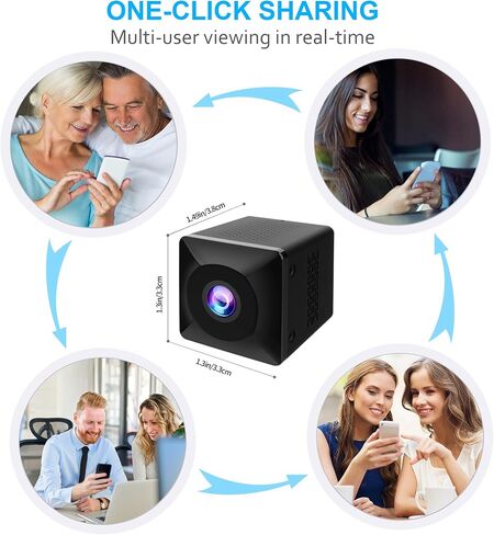 New 4K HD Full - Color Night Vision Wreless WiFi Security Camera | For Home, Office, Elderly & Pet Monitoring，App Control, Cloud Storage and SD Storage in Kuwait